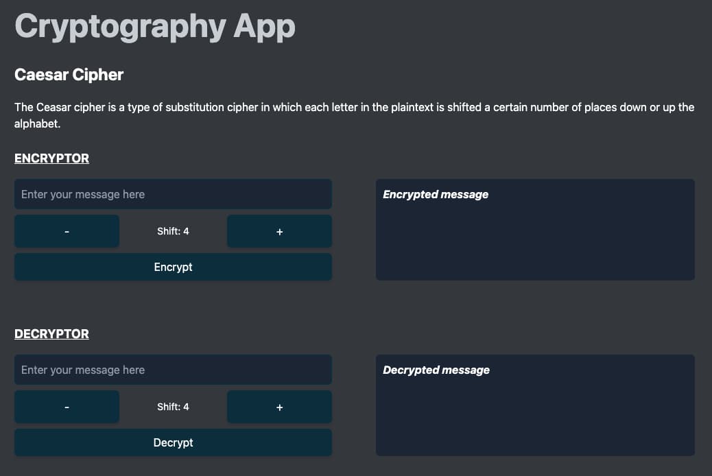 Cryptography App