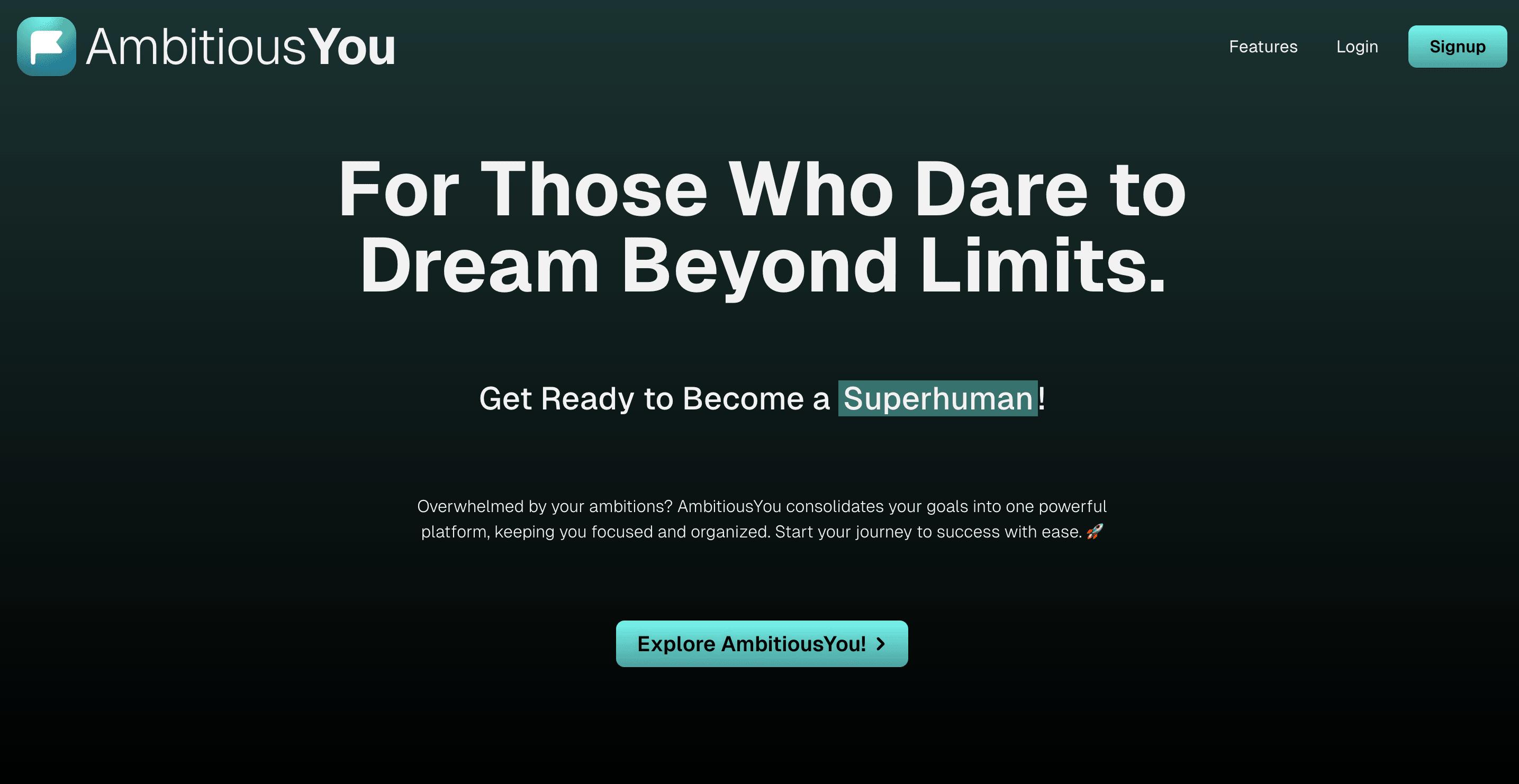 Screenshot of AmbitiousYou - Get ready to become a Superhuman